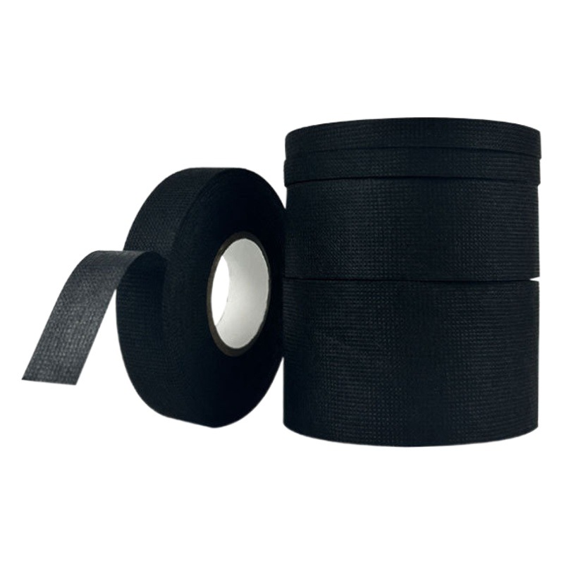 Black flannel tape wholesale high temperature resistant automotive wiring harness tape anti-abnormal sound insulation damping insulation tape