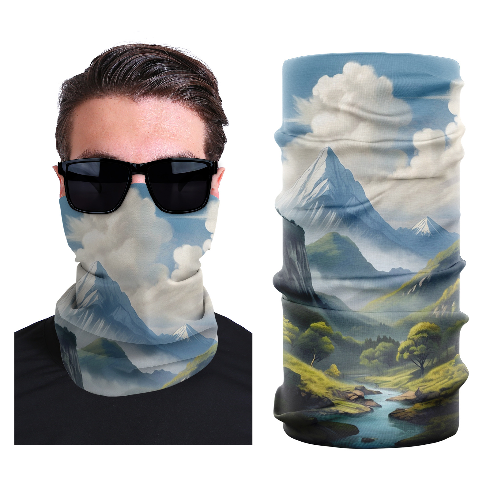 Picture of Xunhui magic scarf outdoor scarf mountaineering riding scarf high elastic seamless Ice Silk face towel cross-border bandana