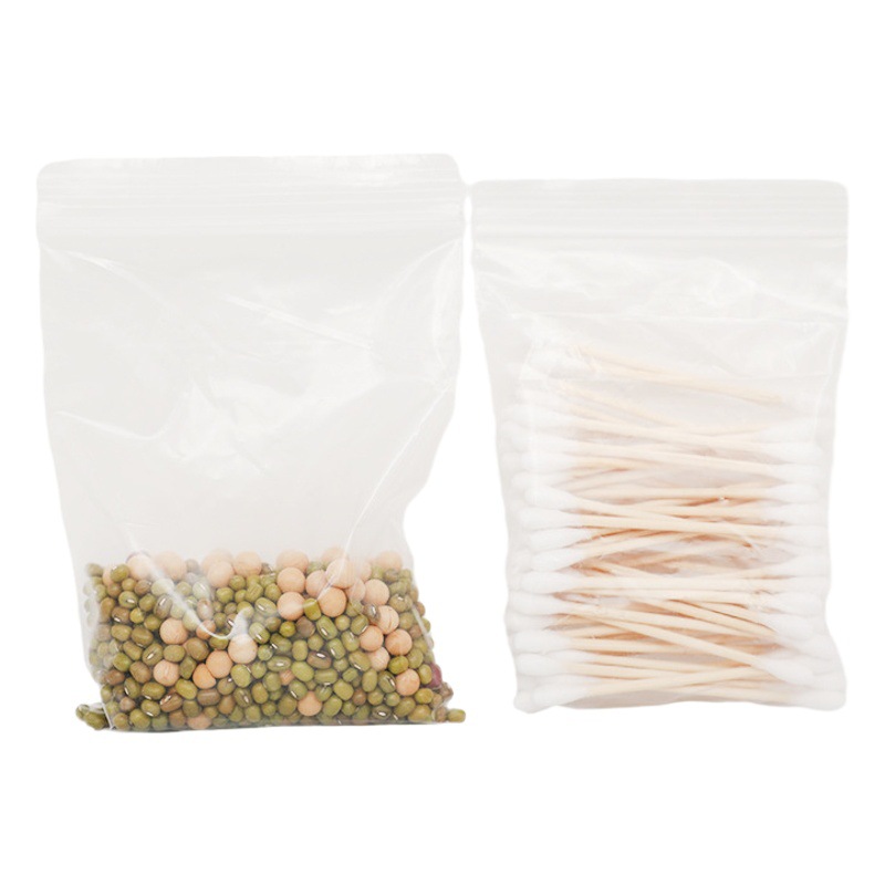 Pe Drawstring Self-Sealing Bag Transparent Plastic Sealing Bag Food-Grade Thickened Daily Moisture-Proof Sealed Bag Plastic Packaging Bag
