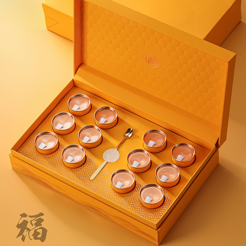 Gift Box Empty Box High-grade Ancient Tree Black Tea Rock Tea Small Pot Tea Dahongpao Cinnamon Phoenix Single Cong Tea Leaf Packaging Box