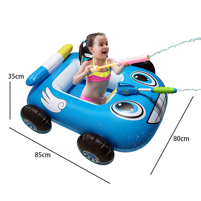 Picture of Inflatable Tanning Pool Spray Water Toy Double Lounge Chair Baby Sunshade Seat Water Slide Adult Floating Lounger