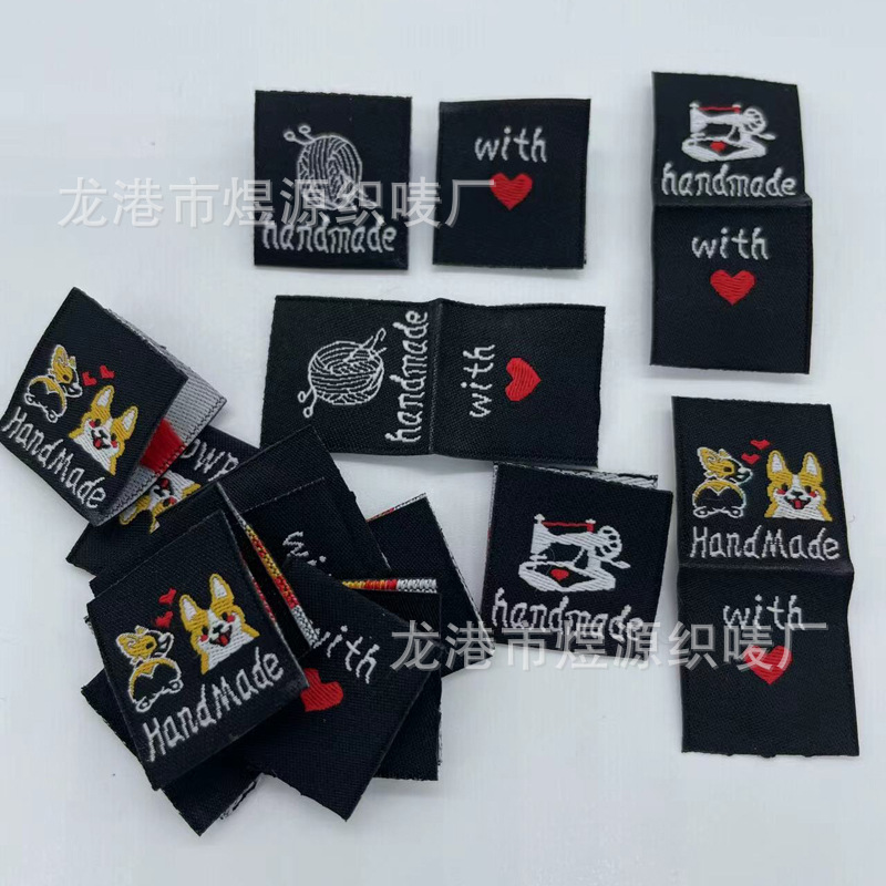 Susuntas 100 pieces of hand-woven label clothes weaving mark hand made DIY cloth mark weaving mark cross border
