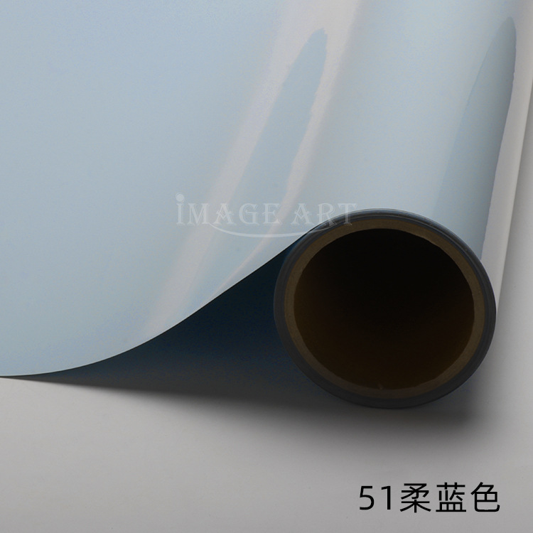Picture of PU thermal transfer engraving film logo printing ordinary color engraving hot stamping film clothing T-shirt hot stamping film whole roll