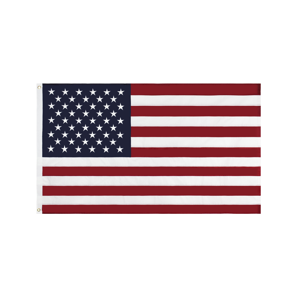 90*150cm embroidered US flag spot 3 * 5Ft embroidered flag factory 210D Oxford cloth flag wholesale