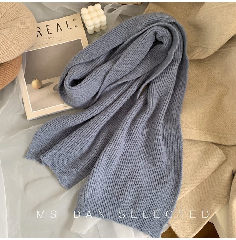 Picture of K-Style 2024 New Scarf for Women in Winter, Versatile Soft and Warm Knitted Thickeneded Ins Student Couple Scarf Trend
