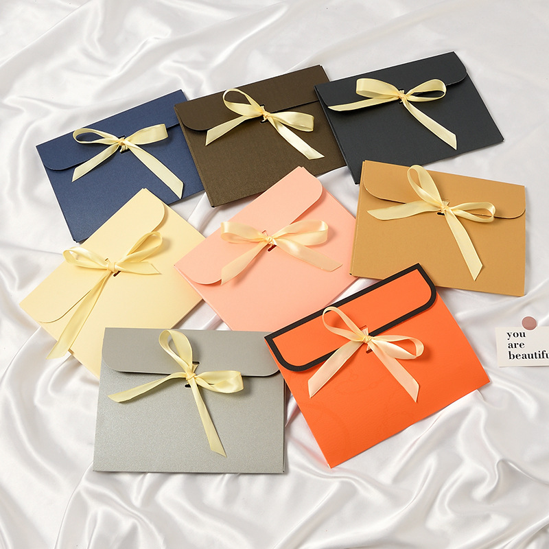 Picture of Scarf Scarf Gift Box Envelope Shape Bow Boutique Gift Box Gift Box Packaging Tie Paper Box