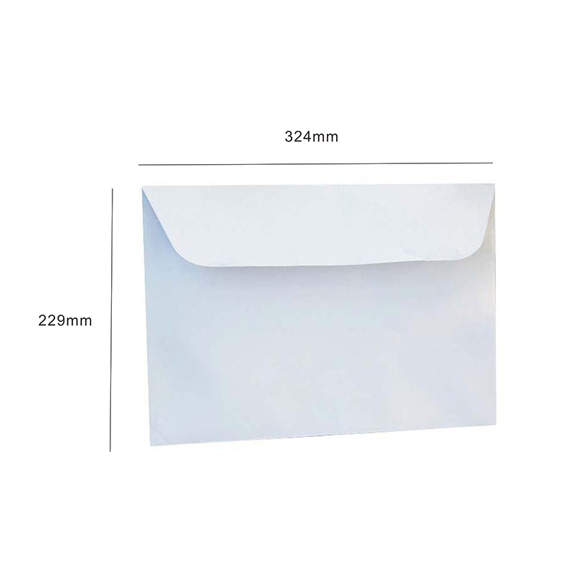 Picture of White Greeting Card Invitation Letter Wedding Invitation Envelope Thickened Plain Color Retro Western Style Invitation Card Kraft Paper Envelope Bag