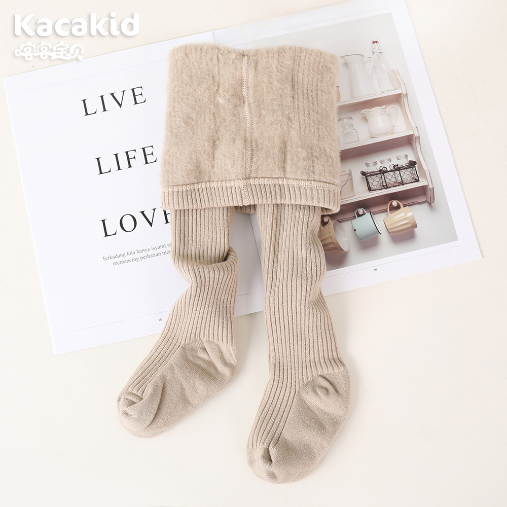 Picture of Children's Velvet Type a Leggings Baby Winter Warm Pantyhose Baby Thickeneded Pantyhose Girls Girls Wholesale