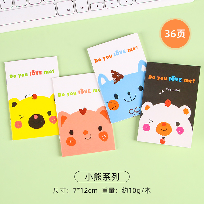 Picture of Cartoon Mini Notebook Students Share Cute Pocket Notebook Carry-on Stationery for Primary School Students Reward Small Gifts