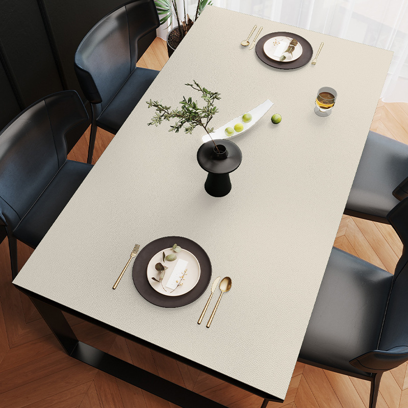 Picture of Spot solid color leather table mat table mat pvc leather waterproof oil-proof coffee table mat tablecloth wholesale