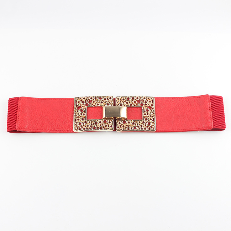 Picture of European and American simple all-match women's elastic belt waist seal princess dress decorative belt elastic Korean fashion women's belt