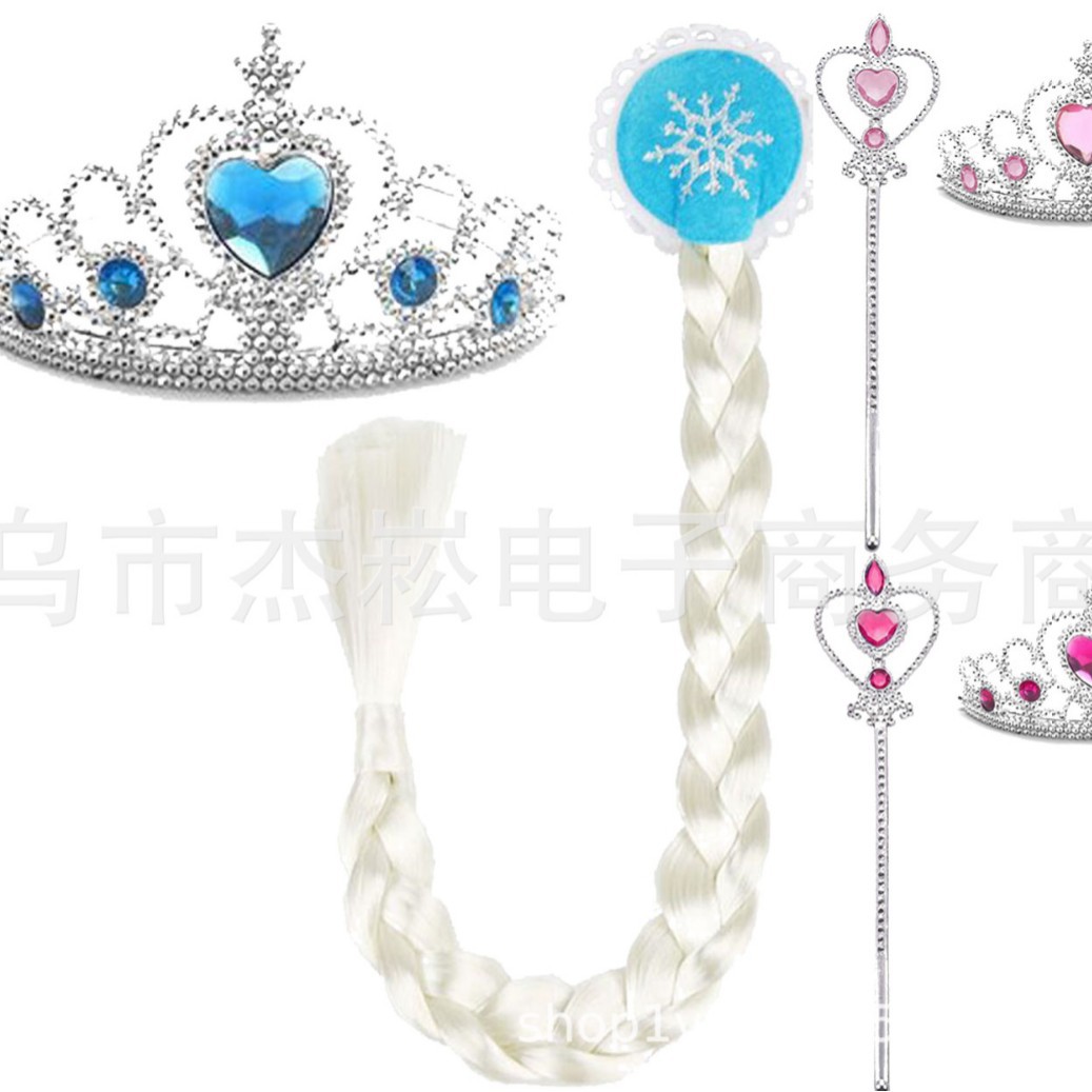 Factory Outlet Frozen Three-piece Children's Birthday Gift Princess Aisha Magic Wand Three-piece Set