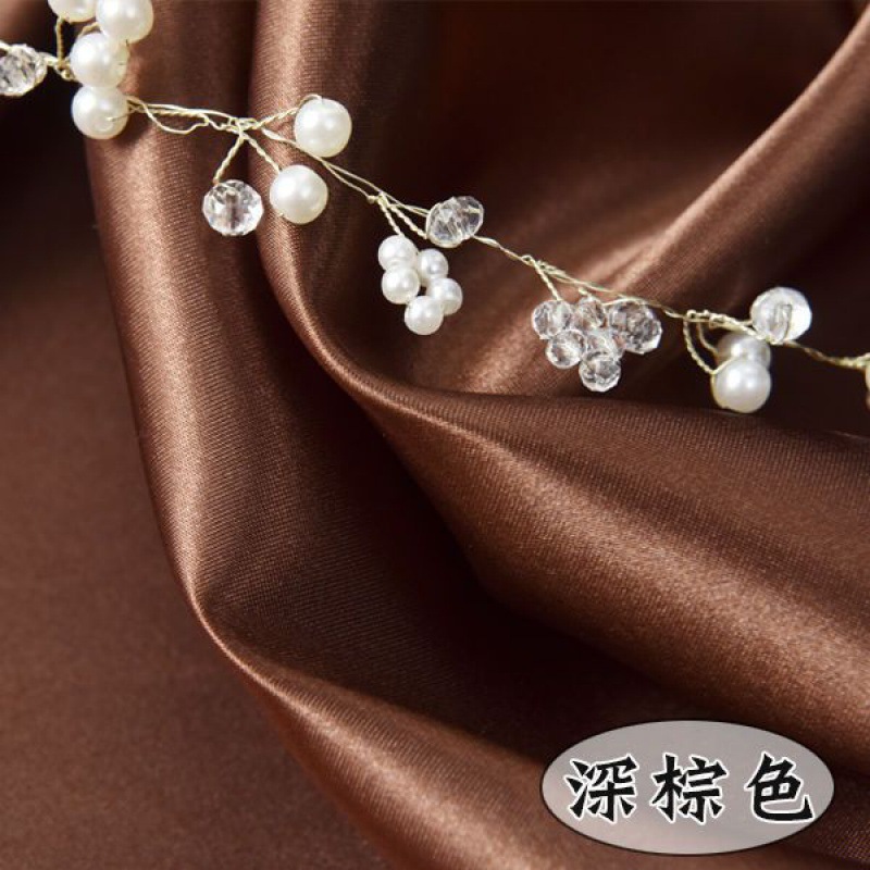 Picture of Satin Fabric Silk Lining Fabric Color Red Cloth Encryption Thickened Hanfu Dress Decorative Lining Silk Lining Summer