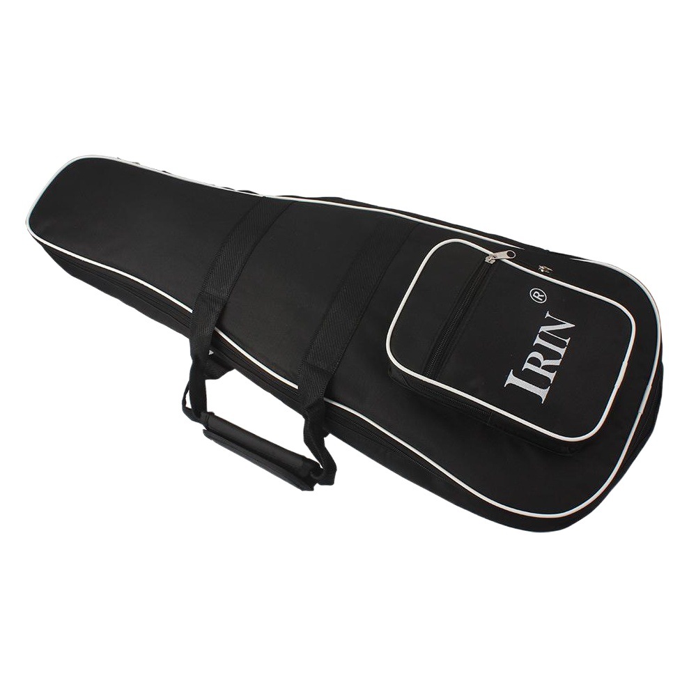 Black Mandolin Piano Bag Thickened Cotton Ethnic Mandolin Bag Backpack Music Bag Xizang Guitar Bag