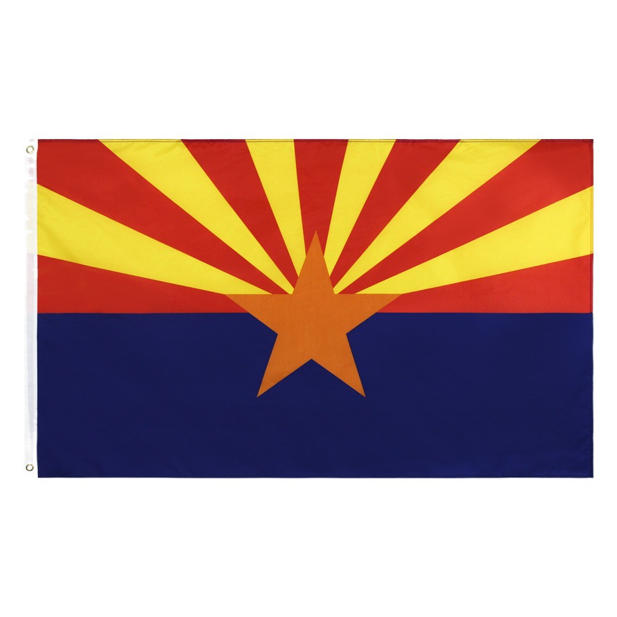 90*150cm Arizona flag in stock 3 * 5Ft polyester flag manufacturers Arizona flag wholesale