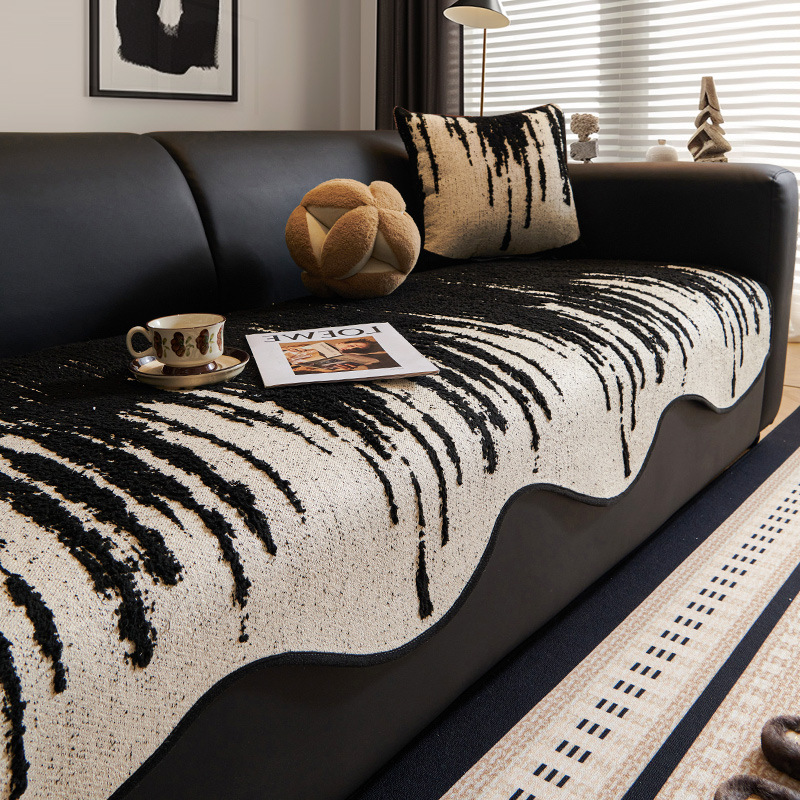 Nanjiren Accessible Luxury High-End Special-Shaped Sofa Cushion 2025 New Four-Season Universal Straight Row Anti-Slip Cover Cloth Sofa Cushion