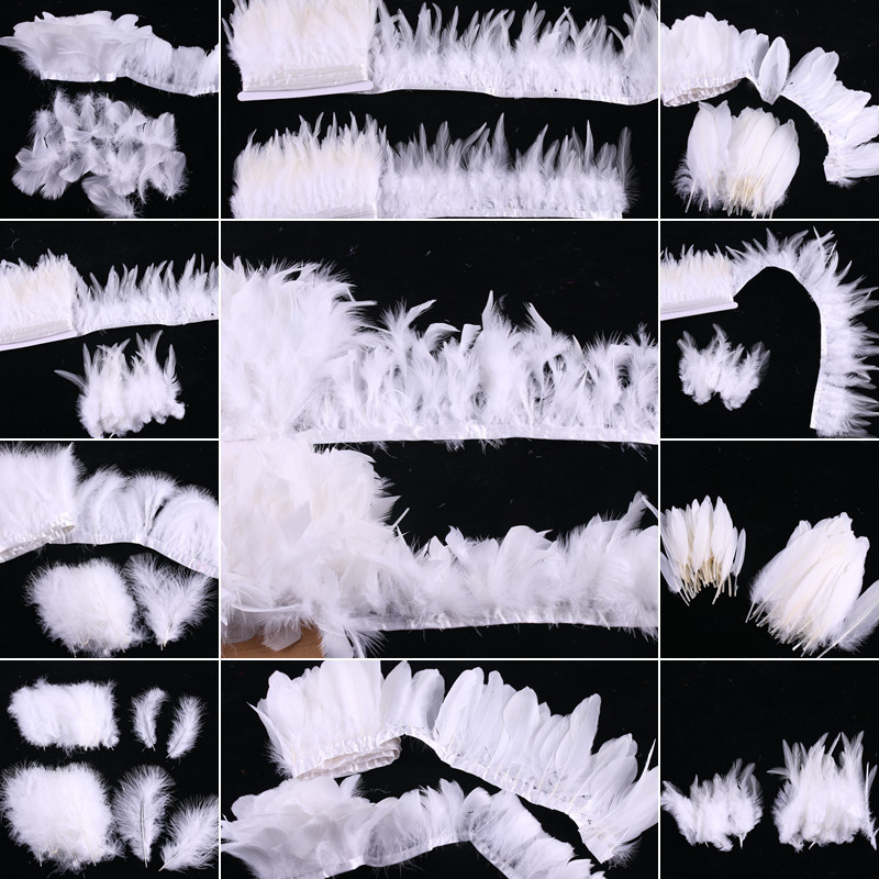 Self-Produced and Sold Internet Celebrity Feather Set Series DIY Handmade Jewelry Accessories Antique Clothing Home Decoration Cloth Strips
