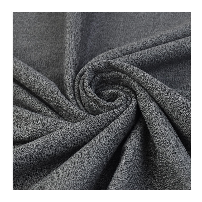 T/R dyed elastic cloth polyester viscose yarn-dyed elastic cloth Gray t/rs yarn-dyed elastic trousers