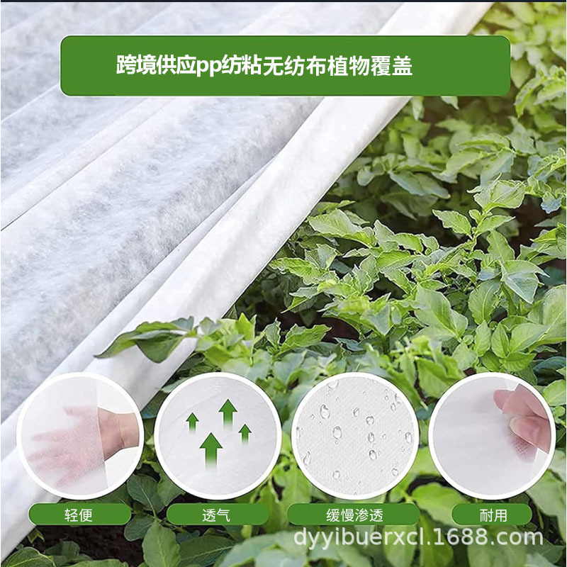 Picture of Cold-proof covers include agricultural fabric, extra-wide splicing, fruit, vegetable, rice seedling cultivation fabric, breathable cold-resistant fabric, PP non-woven fabric