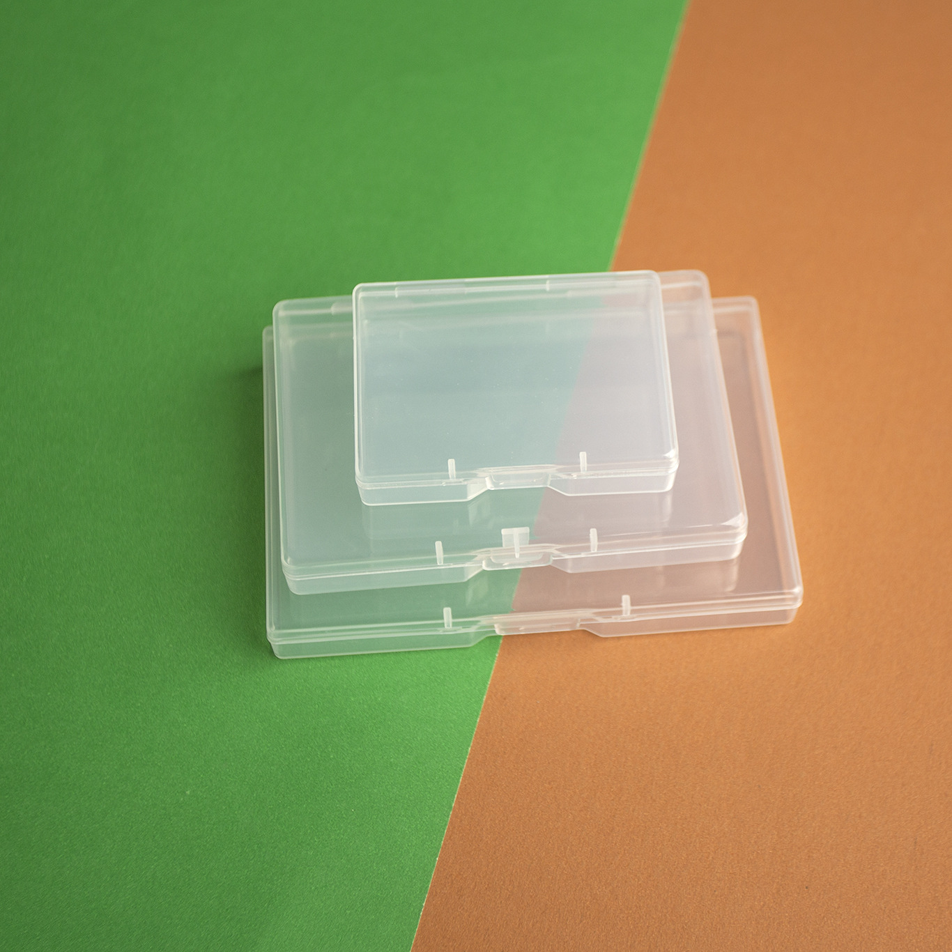 Picture of Foreign trade 1.8cm cross-border plastic packing box PP jewelry parts square box Amazon flat box transparent transparent rectangular