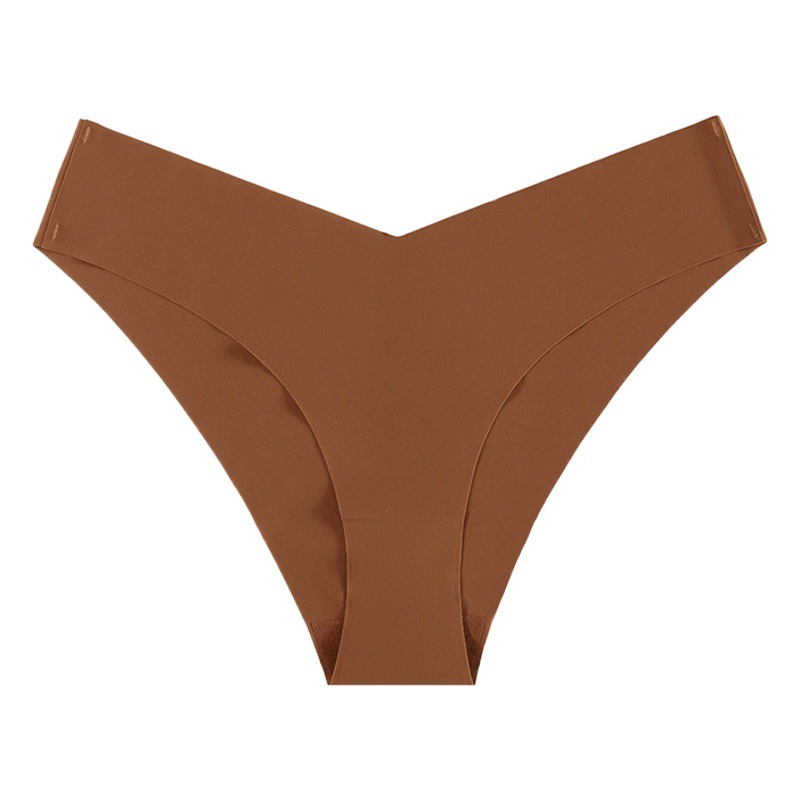 Picture of New European and American seamless ice silk underwear women's low waist plus size briefs breathable quick-drying yoga sports underwear women
