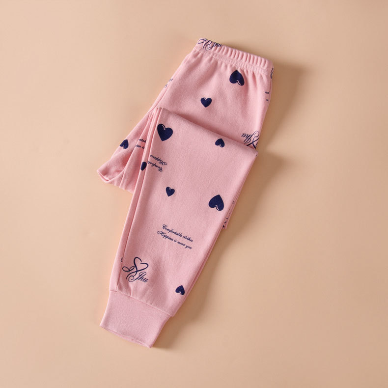 Picture of Children's Cotton Wool Pants for Autumn and Winter Children's Cotton Soft Breathable Autumn Pants Baby's Printed Warm Home Pajama Pants