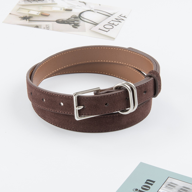 Picture of Frosted Vintage Genuine Leather Women's Belt Cowhide Women's Autumn and Winter New Arrival Skirt Casual Pants Jeans Women's Belt