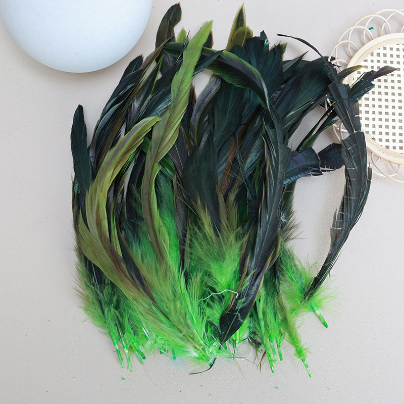 Picture of in stock 50 6-8 inch natural purple swimming feather chicken feather diy handmade accessories shooting props clothing accessories