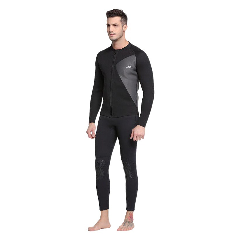 Shabart 3mm diving suit thickened warm cold winter swimming suit snorkeling split long sleeve surfing suit cross-border