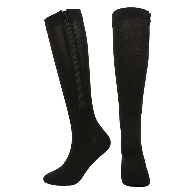 Amazon Sports Pressure Socks New Bag Toe Compression Zipper Socks Outdoor Shin Stuck Socks