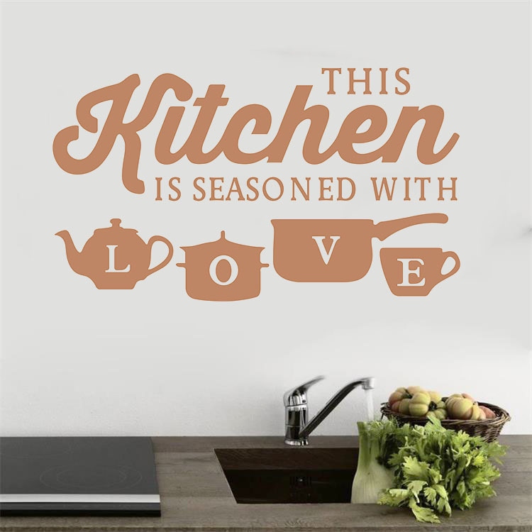 Picture of Kunshang home Amazon new KITCHEN KITCHEN restaurant creative carved wall stickers wholesale custom KS051