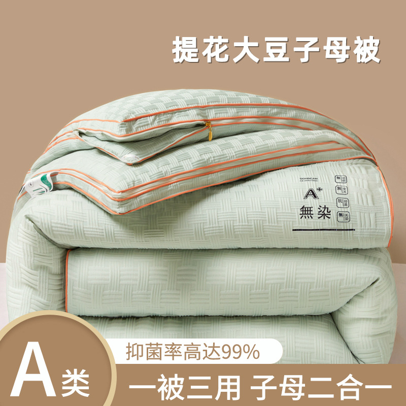 Picture of Soybean Quilt Four Seasons Quilt Soybean Fiber Quilt Core Four Seasons Universal Soybean Quilt Warm Spring and Autumn Thin Quilt Single Double Winter Quilt