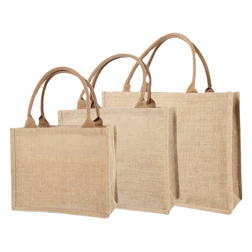 Unprinted same type of sack jute bag gift handbag sack bag shopping bag sack bag printed logo wholesale