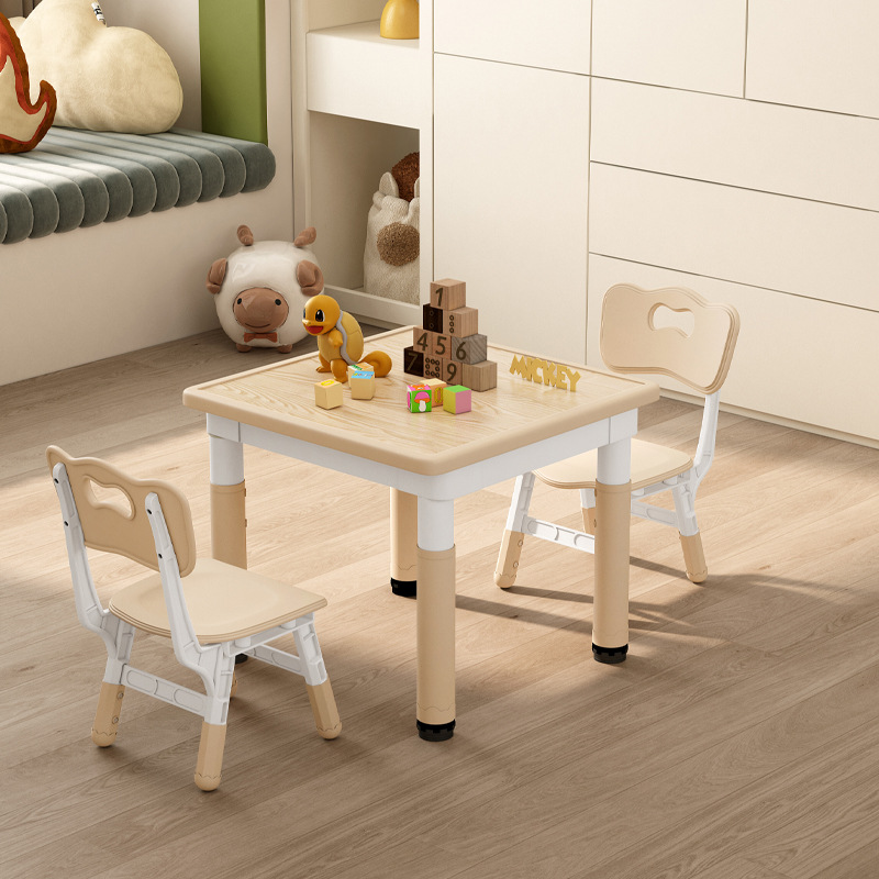 Kindergarten Children's Table and Chair suit Liftable Table Baby Graffiti Drawing Children's Desk Multi-functional Study Table