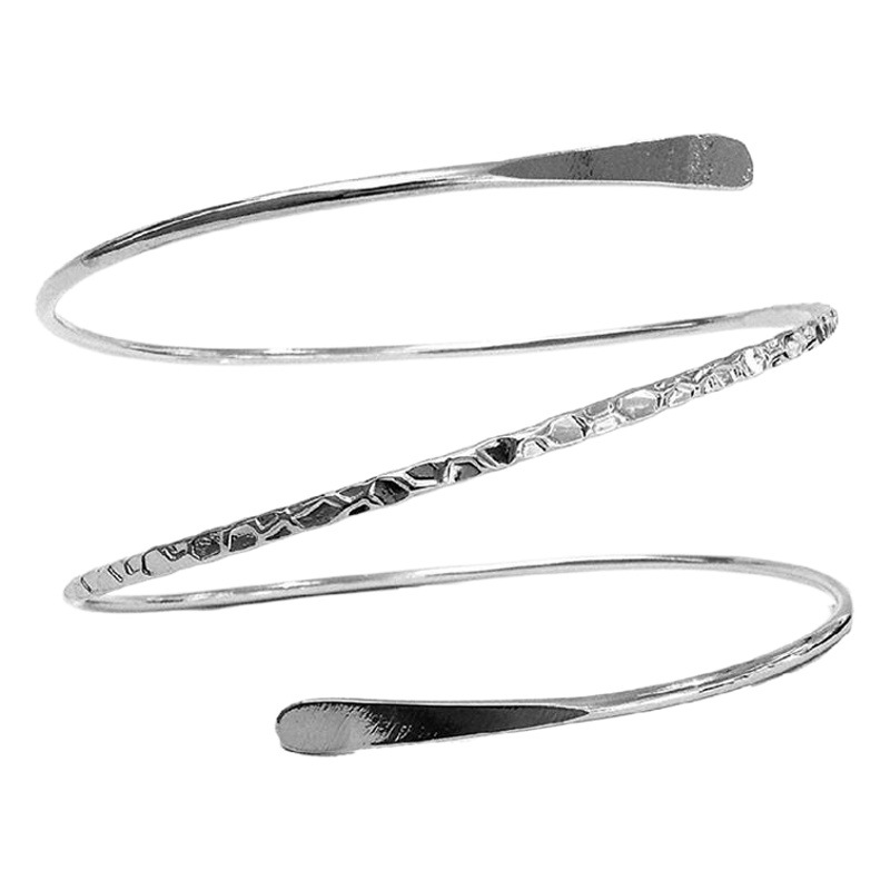 Amazon popular European and American fashion three-ring arm bracelet personalized open punk bracelet cross-border jewelry wholesale