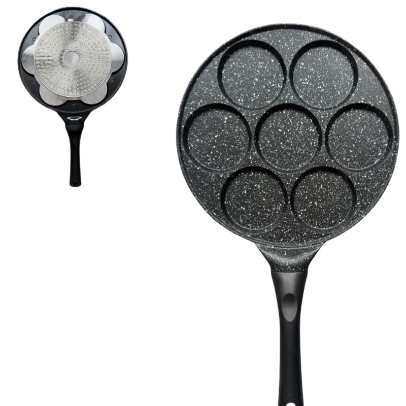 Picture of 1Pcmulti-Hole Egg Frying Pan Creative Porous Frying Pan Barbecue Plate Household Aluminum Alloy Series