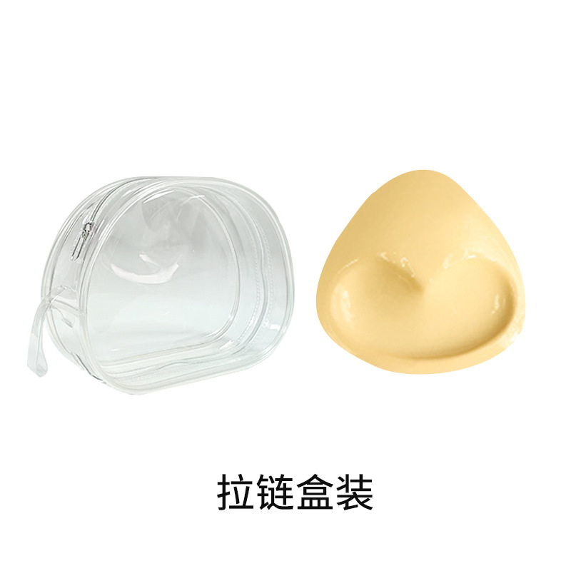 Picture of Triangle Silicone Chest Patch Women's Push-up Self-adhesive Chest Pad Invisible Thickened Sponge Pad Swimwear Bikini Underwear Insert