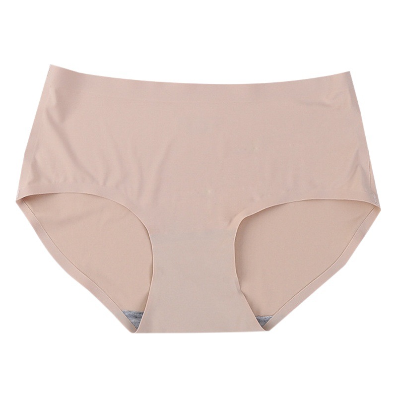Women's Ice Silk Seamless Women's Underwear One-Piece Underwear Breathable Sexy Mid-Waist Women's Underwear Briefs 810
