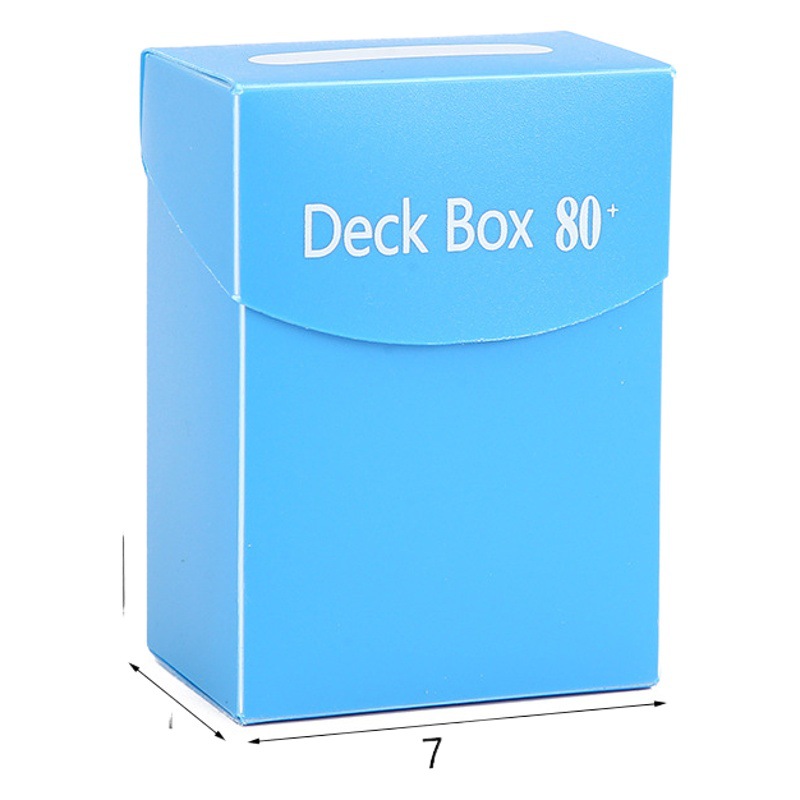 Cross-border storage card box solid color simple matted card set card film multi-color card protection box animation star card pp box