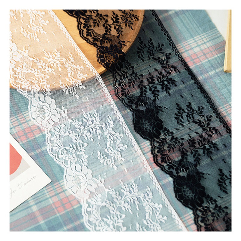 3-12cm black and white nylon non-elastic lace accessories clothing toys home accessories handmade DIY decoration