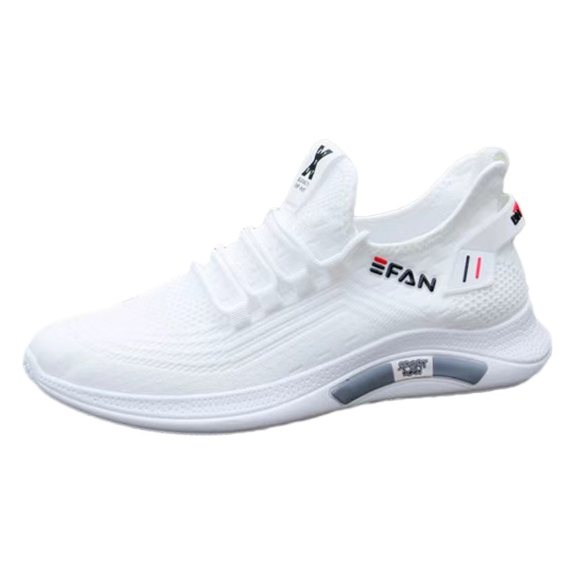 Men's Sports Shoes 2025 Autum New Running Shoes Fashionable Korean Casual Trendy Shoes Fly Woven Breathable Men's Shoes