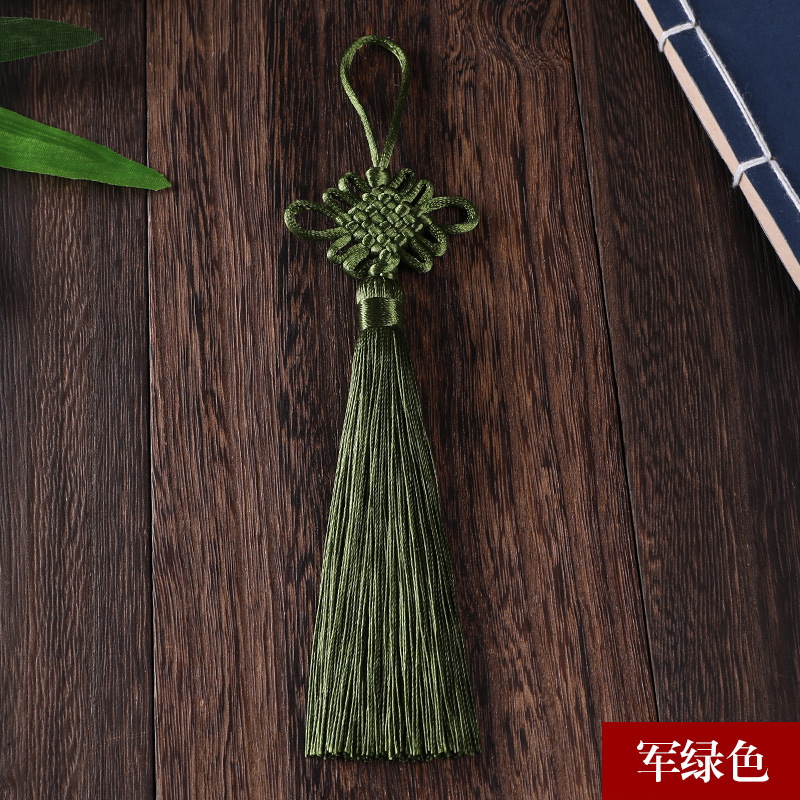 Picture of Chinese knot trumpet pendant exquisite tassel ear 6 plate Fang Sheng knot antique Han clothing decoration gift Accessories Wholesale