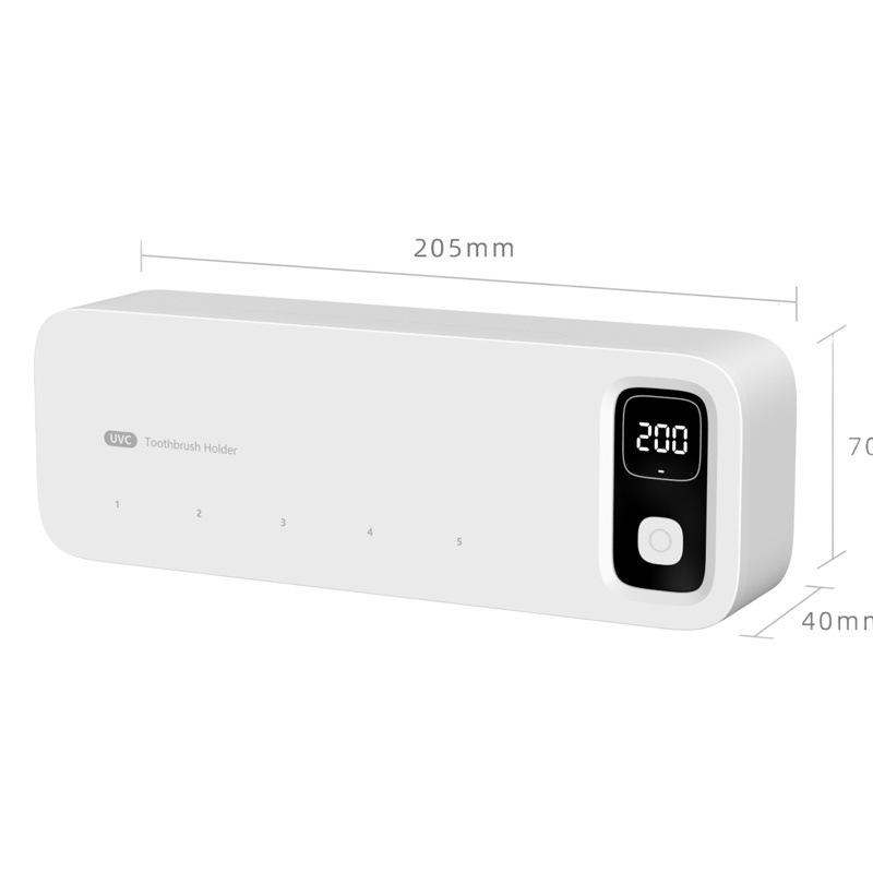 Toothbrush Sterilizer Uv Disinfection Box Sterilization Automatic Drying Electric Bathroom Storage Rack Wall Hanging Without Punching