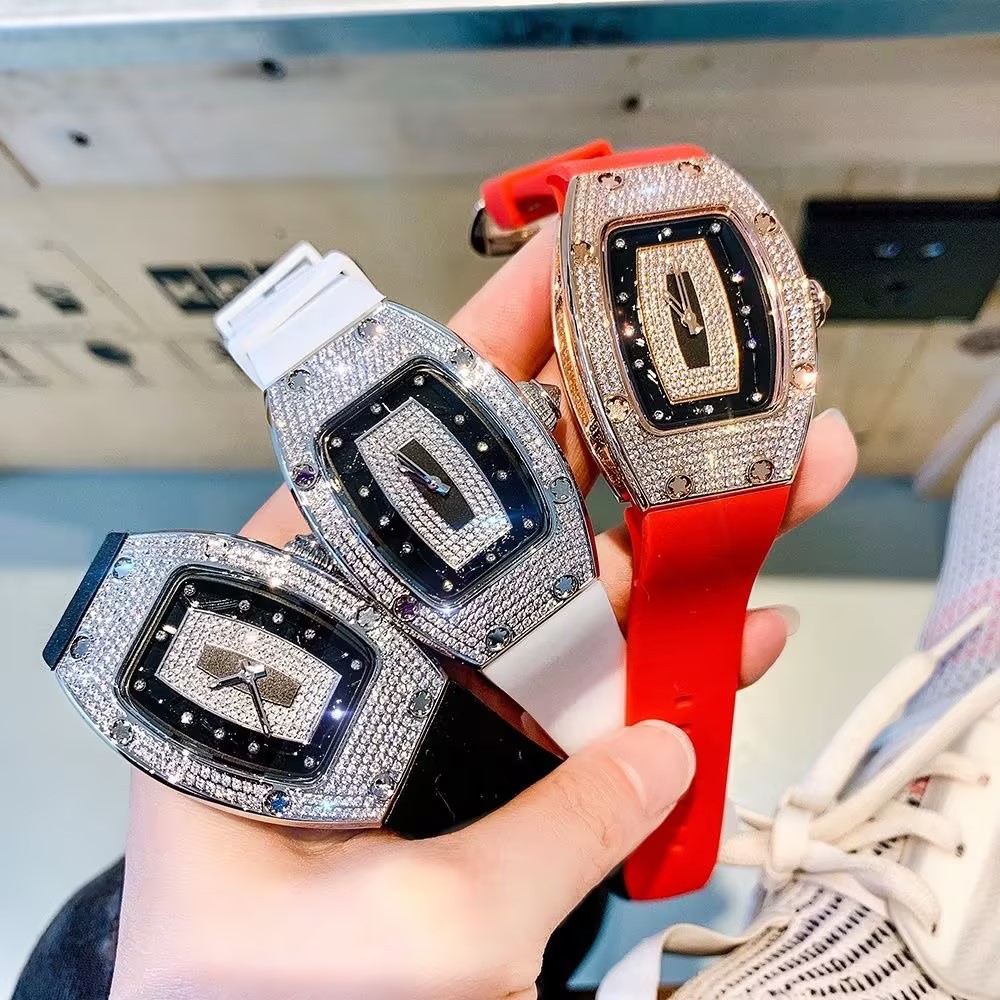 Cross-Border Live Broadcast Popular Richard Same Style European and American Style Women's Fashionable Quartz Watch with Diamonds Factory Wholesale