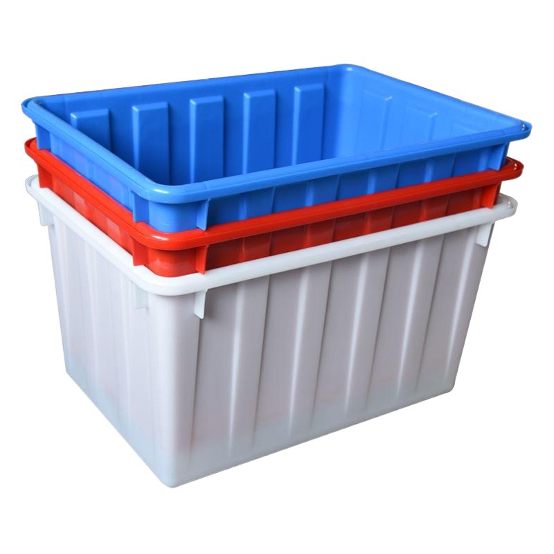 Thickened rectangular plastic water tank aquaculture box large box 400L with lid water storage tank clothing underwear socks factory use