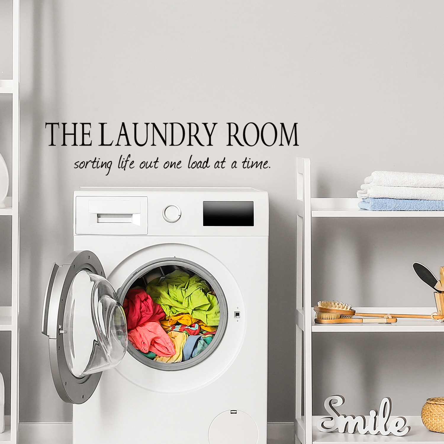 THELAUNDRY laundry room decoration stickers cross-border removable laundry room bathroom decoration wall stickers ph1110