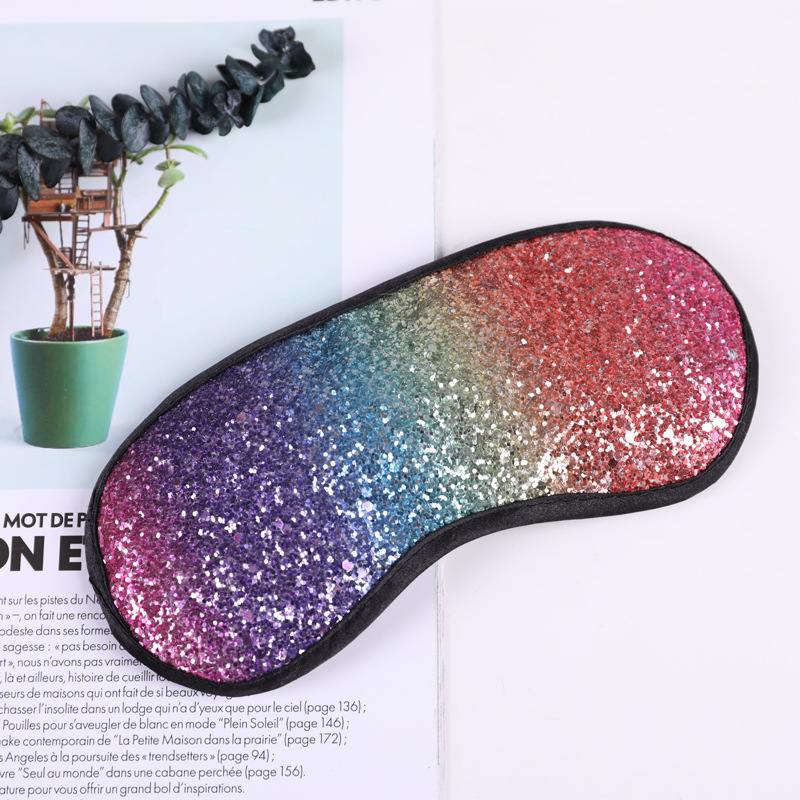 Picture of 511 Yu Ruifeng foreign trade new colorful sequins sleep eye mask shading unisex eye mask wholesale