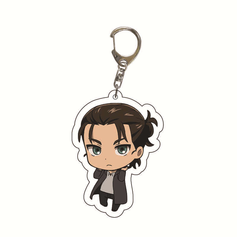 Picture of Attack on Titan Peripheral Pendant Comic Alan Will Soldier Double-Sided Acrylic Keychain School Bag Cross-Border
