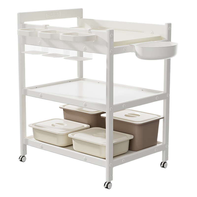 Diaper table Baby Care table multifunctional shower crib movable newborn changing clothes bath feeding table