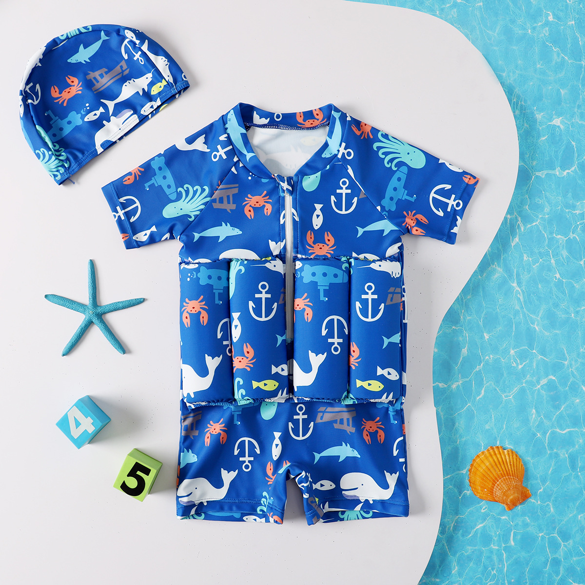 Children's Buoyancy Swimsuit Baby Toddler Boy Girl Girl Baby Swimsuit One-piece Floating Swimsuit Swimsuit